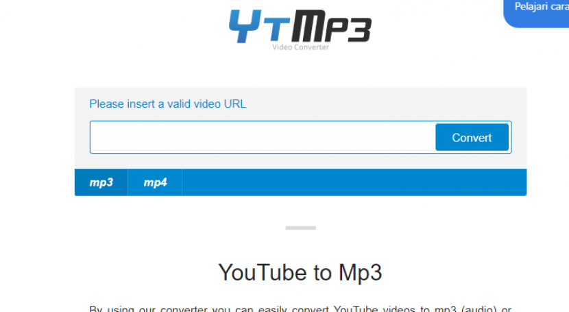 YTMP3. Dengan memakai YTMP3 bisa mengubah format langsung video YouTube dan TikTok dari MP4 ke MP3 dan langsung simpan ke HP. 